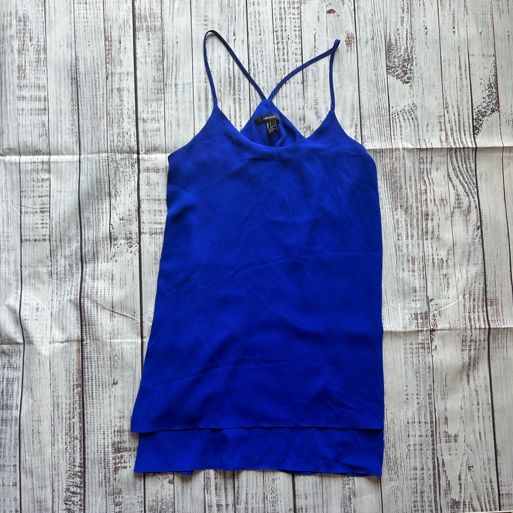 Forever 21 Blue Chiffon Dress